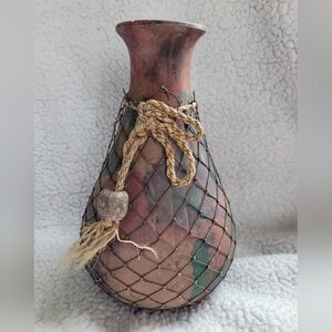 Rustic Multicolor Decorative Vase